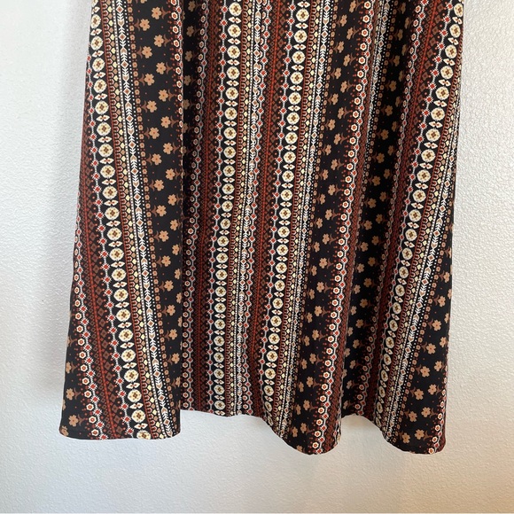 Shein Boho Peasant Dress Collared Long Sleeve Button Front Women's Large - Picture 7 of 12